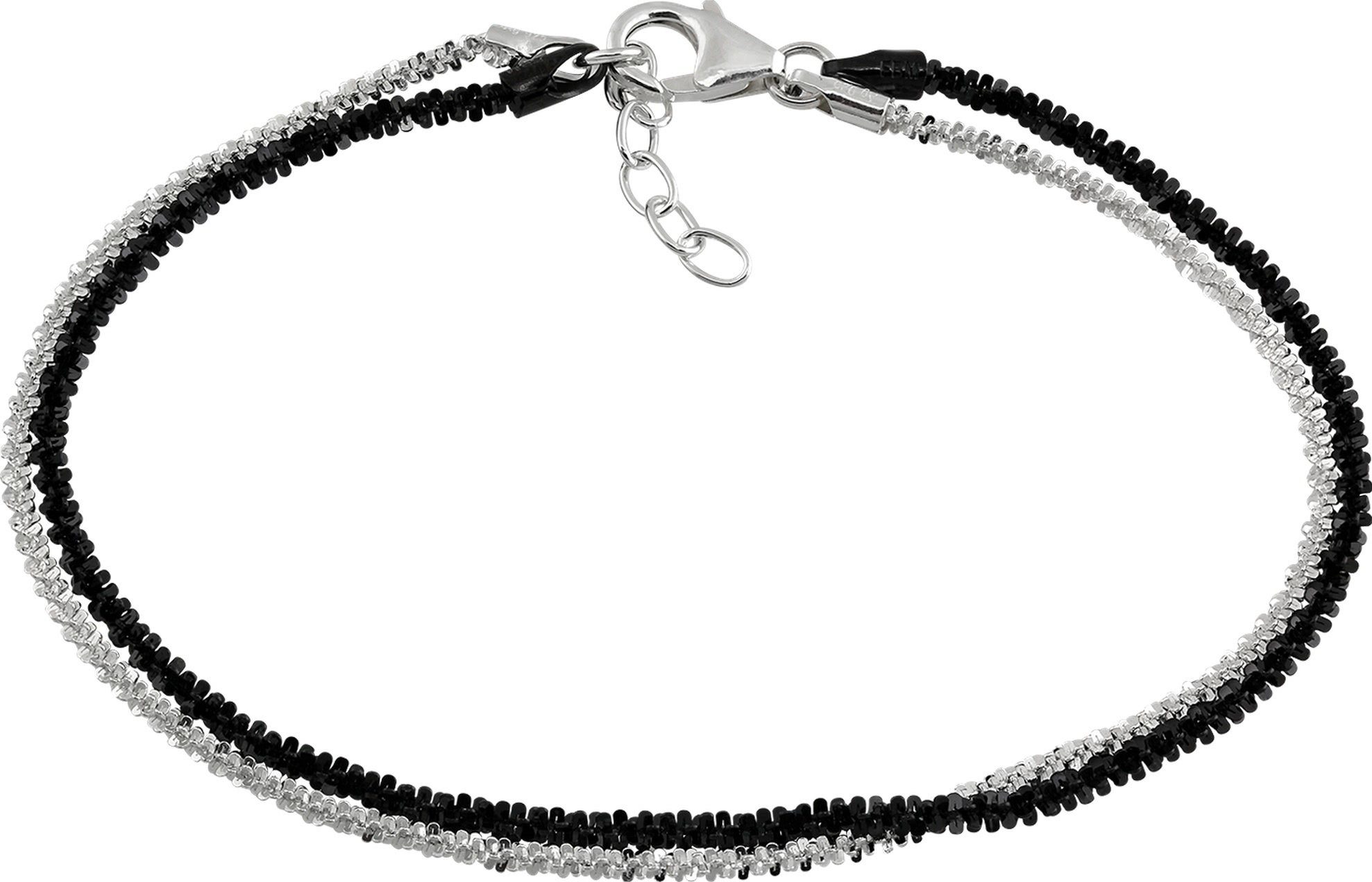 SilberDream Silberarmband SilberDream Armschmuck 19cm schwarz günstig online kaufen