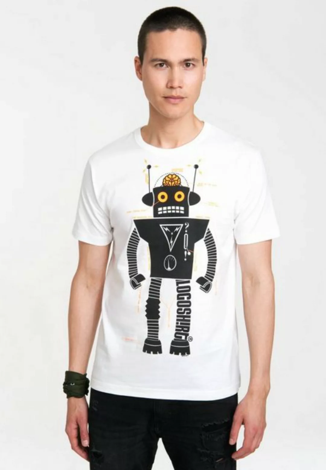 LOGOSHIRT T-Shirt Roboter Logoshirt Logo mit Roboter-Print günstig online kaufen