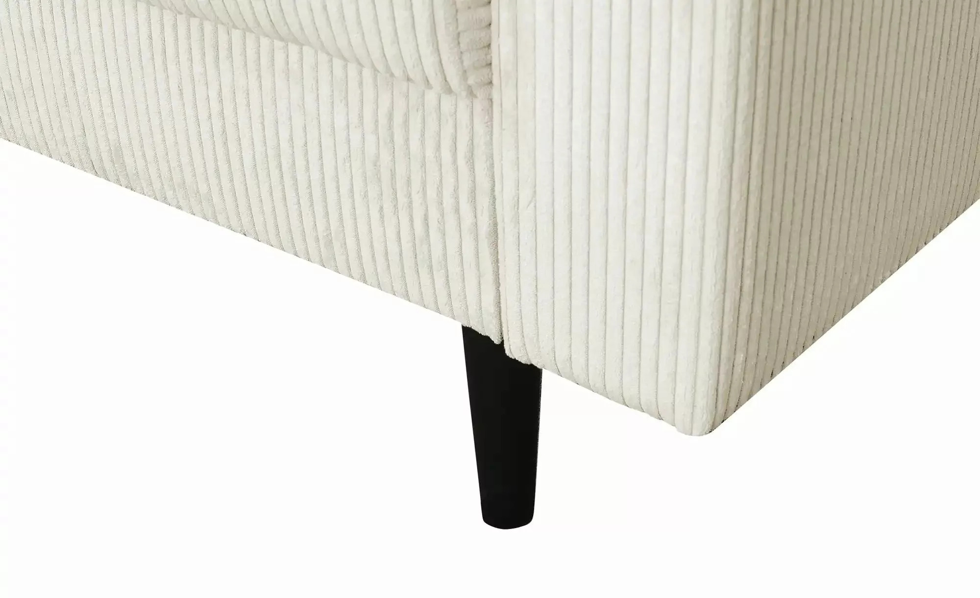 uno Ecksofa trendiger Cordstoff Livorno ¦ creme ¦ Maße (cm): B: 221 H: 105 günstig online kaufen