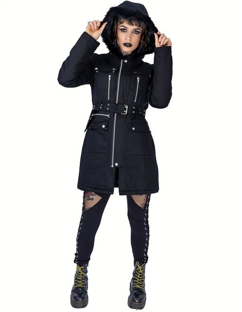 Vixxsin Blouson Elspeth Jacke Gothic Parka Metal Zipper Kurzmantel günstig online kaufen