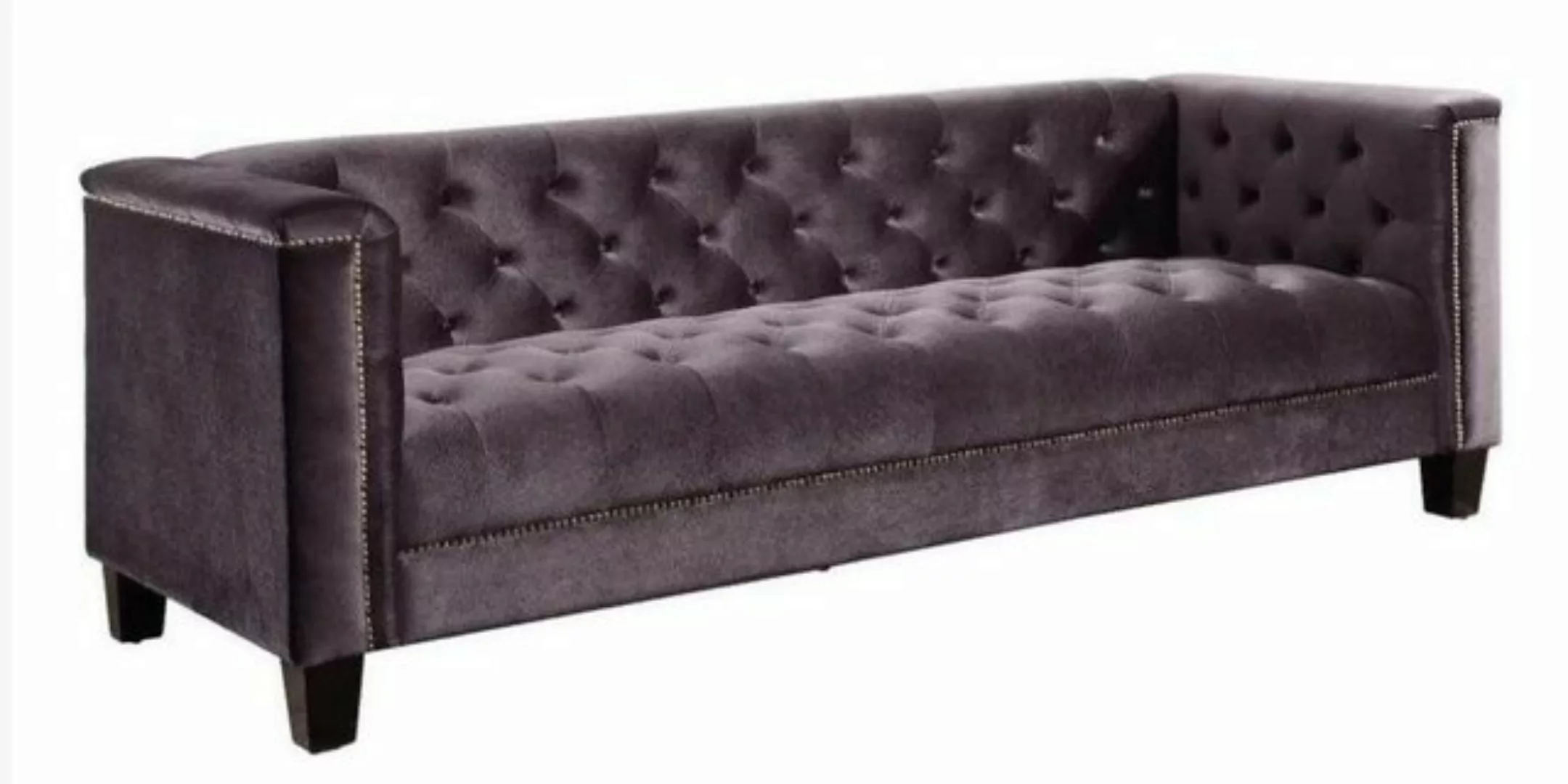 Xlmoebel Sofa Modernes Design Sofa in Hellgrau mit drei Sitzplätzen aus Sto günstig online kaufen