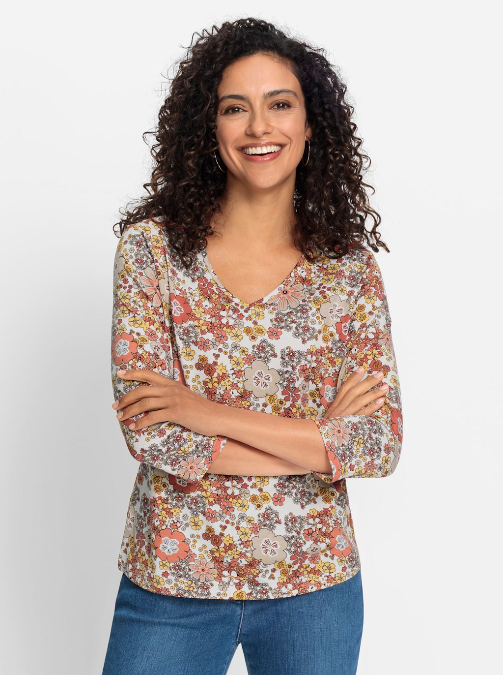Inspirationen 3/4-Arm-Shirt "3/4-Arm-Shirt", (1 tlg.) günstig online kaufen
