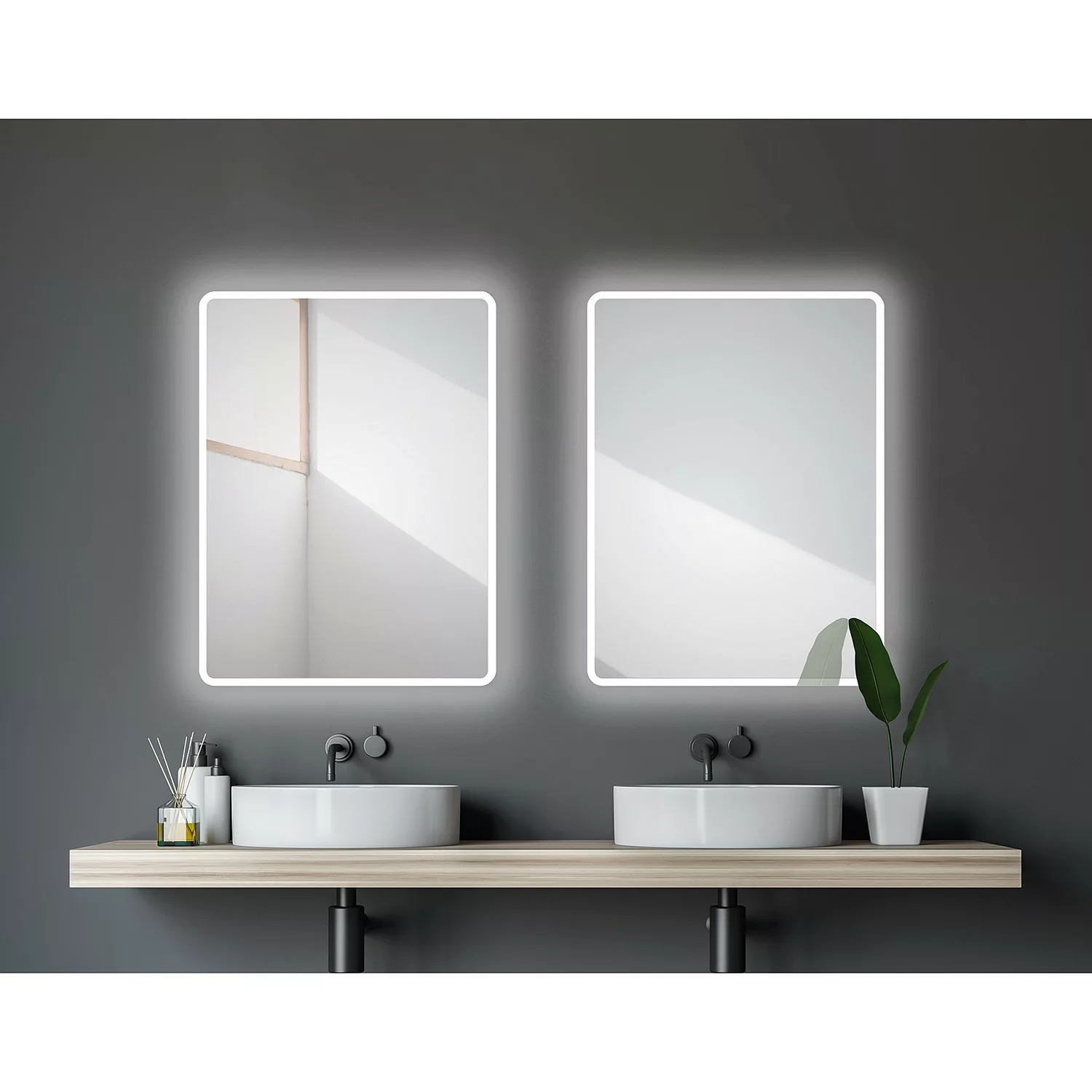 Talos Badspiegel "Moon", LED Spiegel, Design Lichtspiegel günstig online kaufen