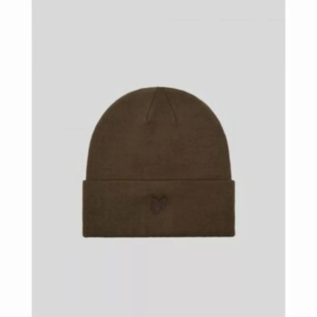 Lyle & Scott  Hut HE960TON TONAL EAGLE BEANIE-OLIVE günstig online kaufen