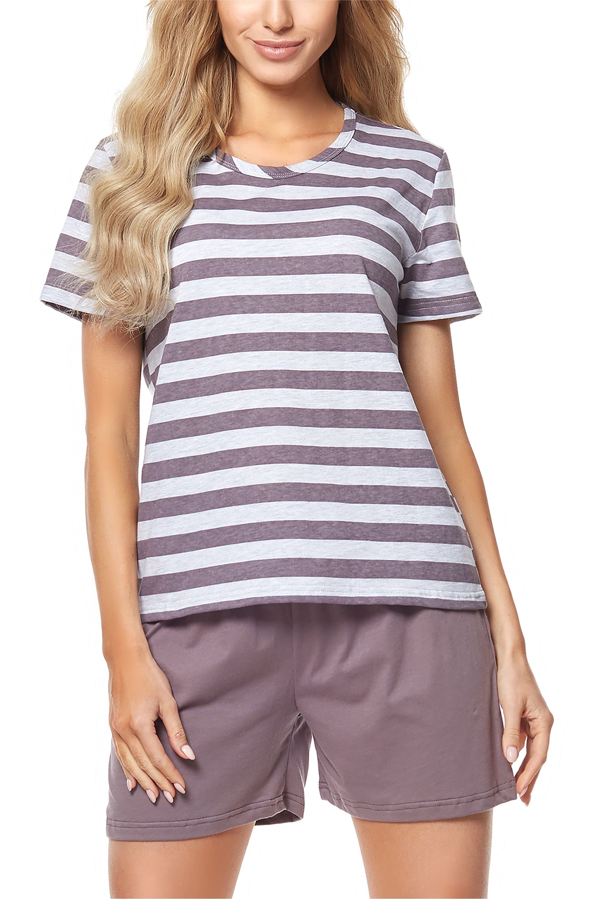 Merry Style Schlafanzug Damen Pyjama Zweiteiler günstig online kaufen