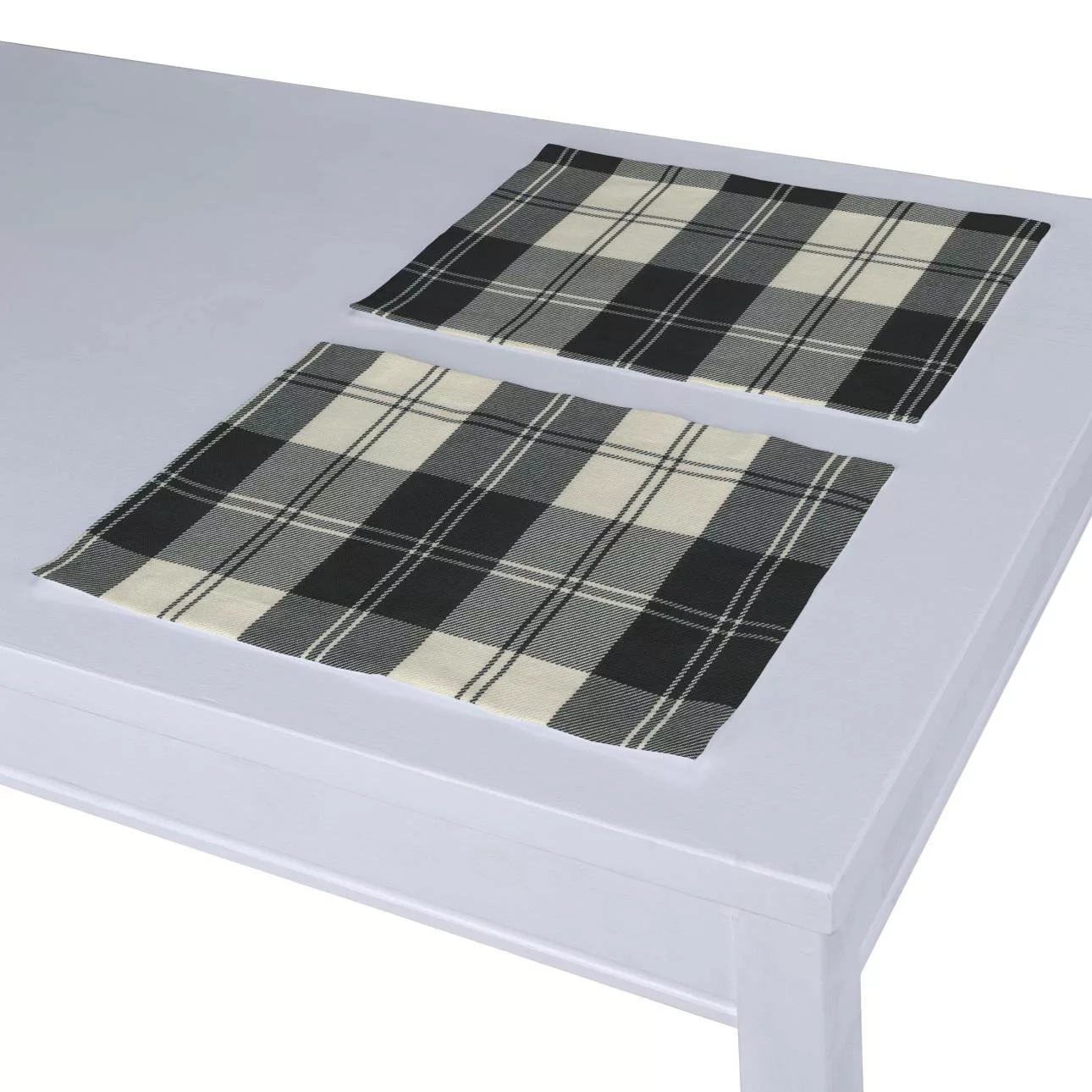 Tischset 2 Stck., schwarz- weiss, 30 x 40 cm, Edinburgh (115-74) günstig online kaufen