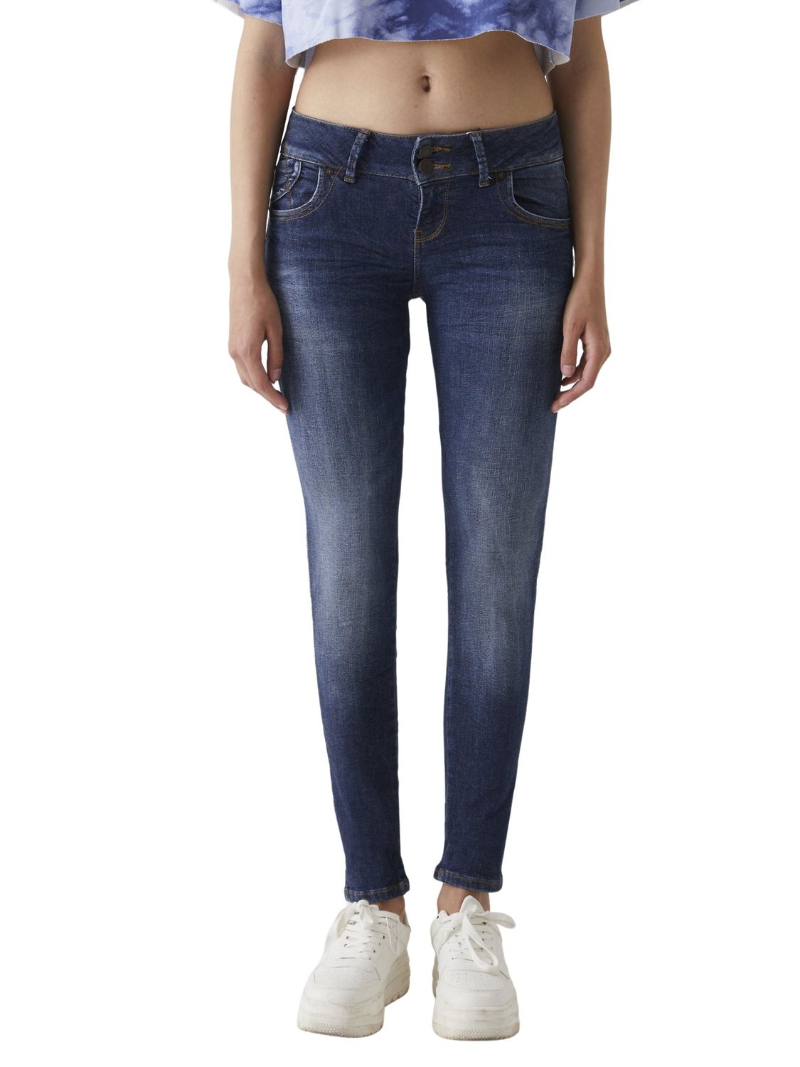 LTB Damen Jeans MOLLY M Super Slim Fit - Blau - Morava Undamaged Wash günstig online kaufen