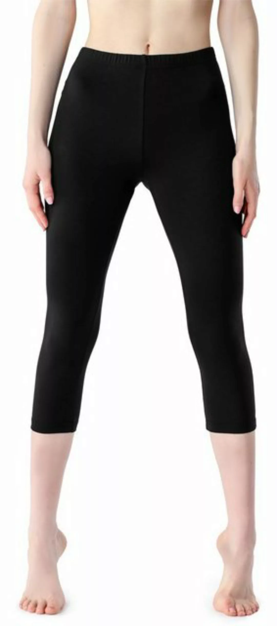 Bellivalini Leggings Damen Hose 3/4 aus Viskose BLV50-204 (1-tlg) elastisch günstig online kaufen