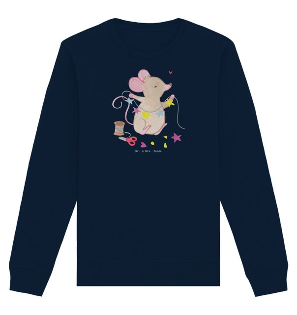 Mr. & Mrs. Panda Longpullover Größe S Maus Basteln - French Navy - Geschenk günstig online kaufen