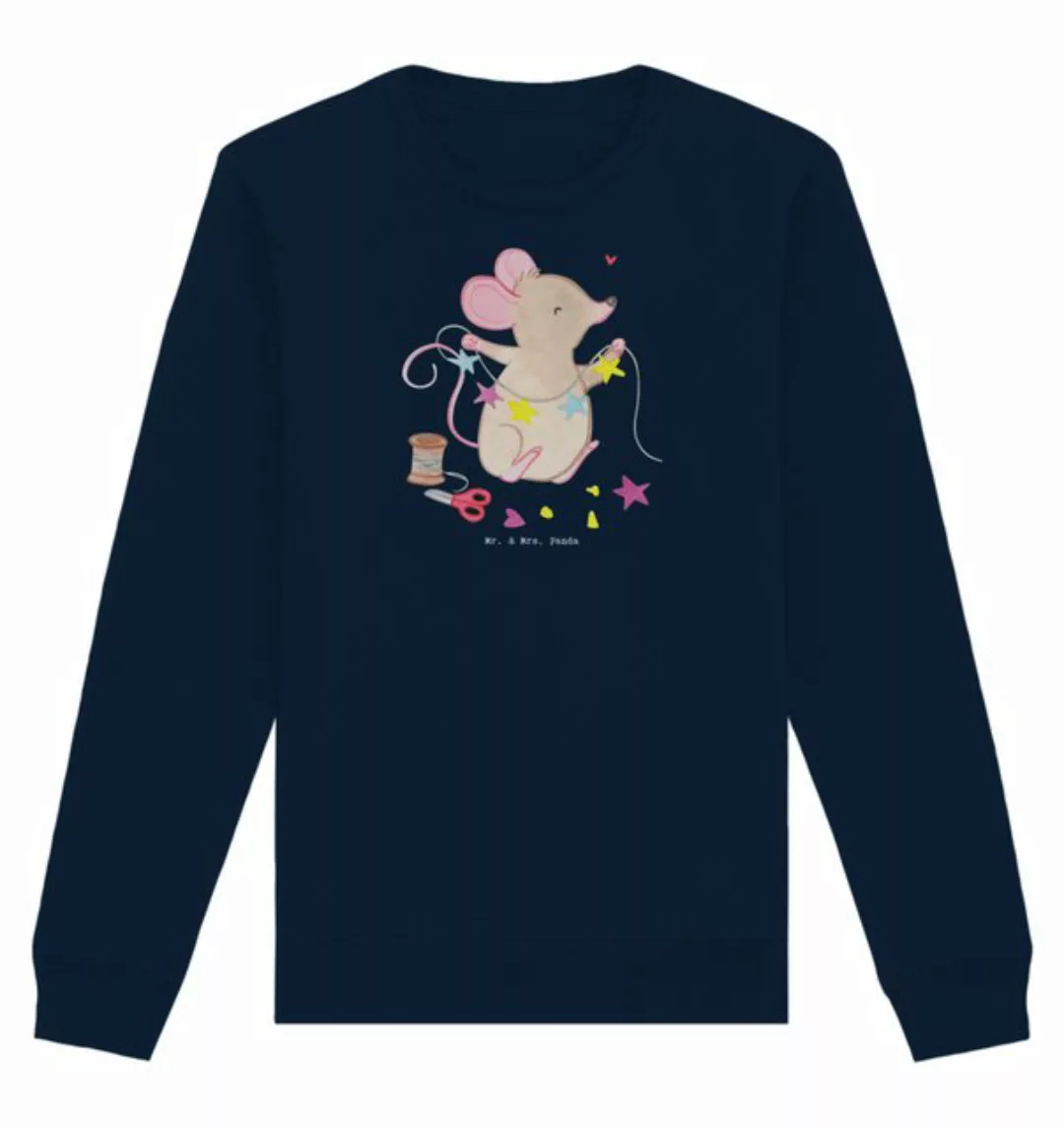 Mr. & Mrs. Panda Longpullover Maus Basteln Größe S - French Navy - Geschenk günstig online kaufen