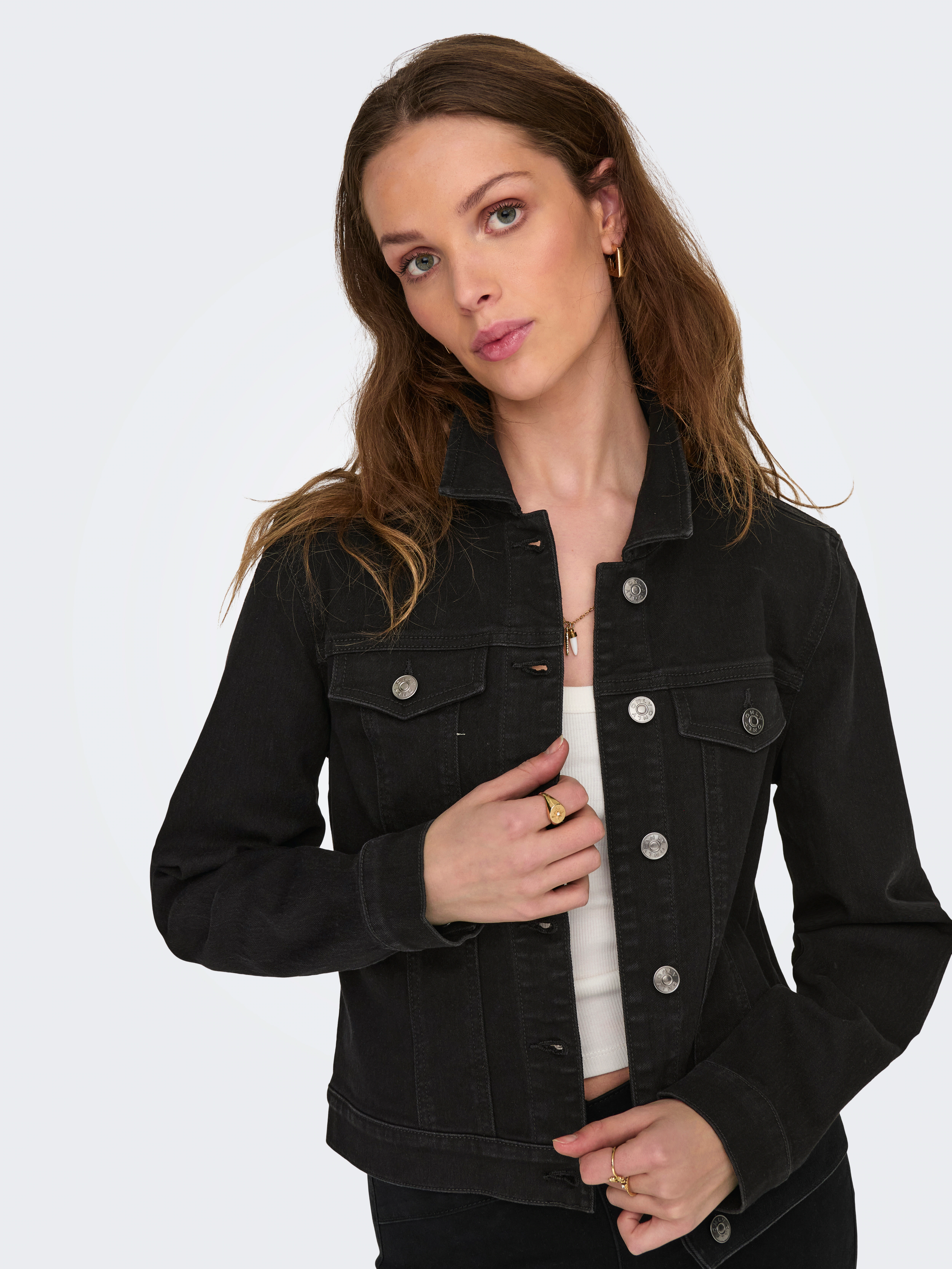 ONLY Jeansjacke "ONLWONDER – Jeansjacke in kurzer Form mit Stretch", figurb günstig online kaufen