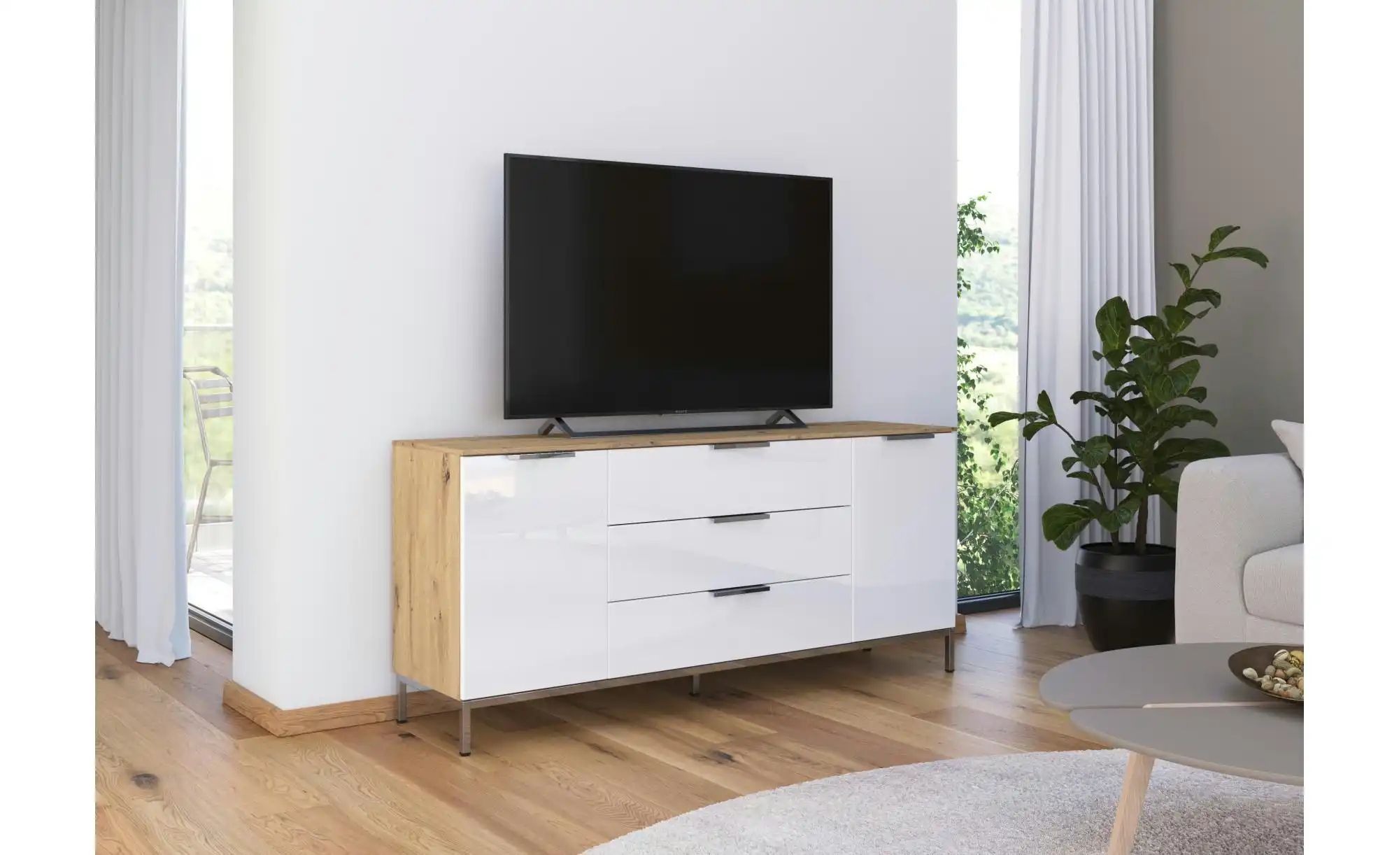 Sideboard   ¦ holzfarben ¦ Maße (cm): B: 160 H: 72 Kommoden & Sideboards > günstig online kaufen