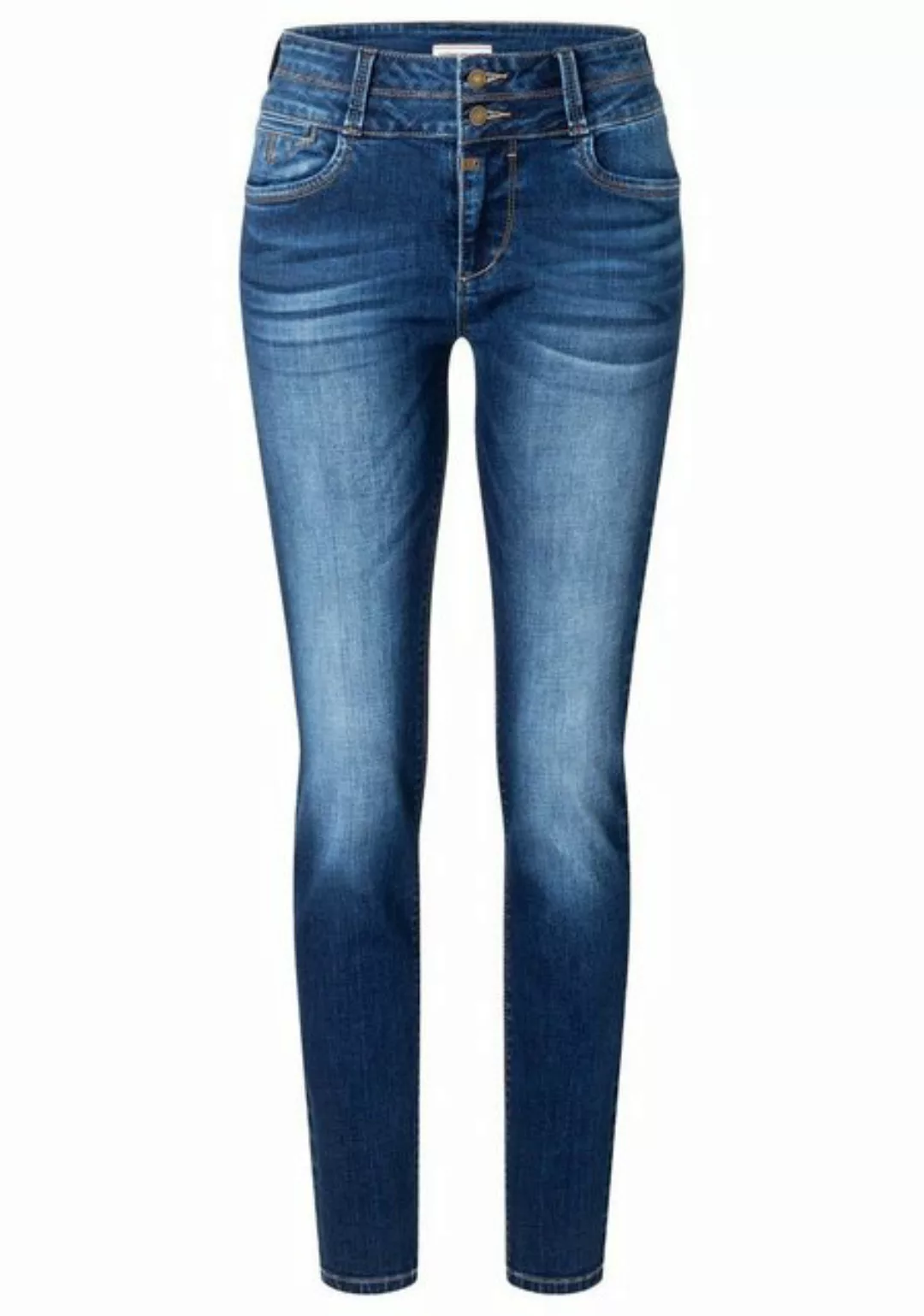 TIMEZONE Damen Jeans SLIM ENAYTZ WOMANSHAPE - Slim Fit - Blau - Grape Blue günstig online kaufen