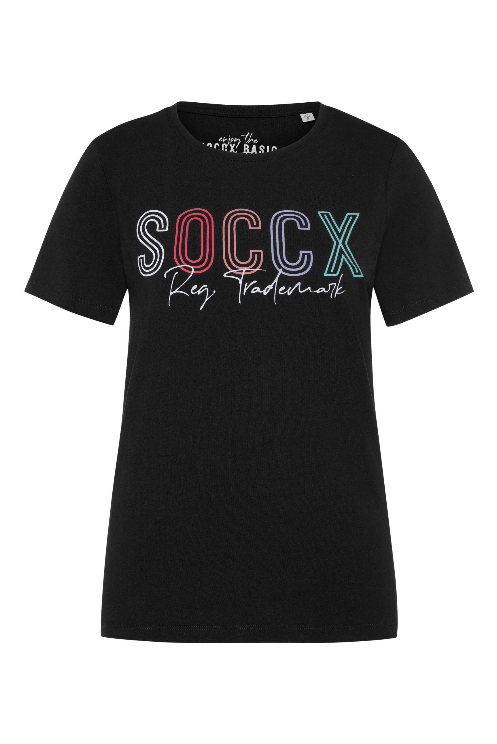 SOCCX Rundhalsshirt, mit Baumwolle günstig online kaufen