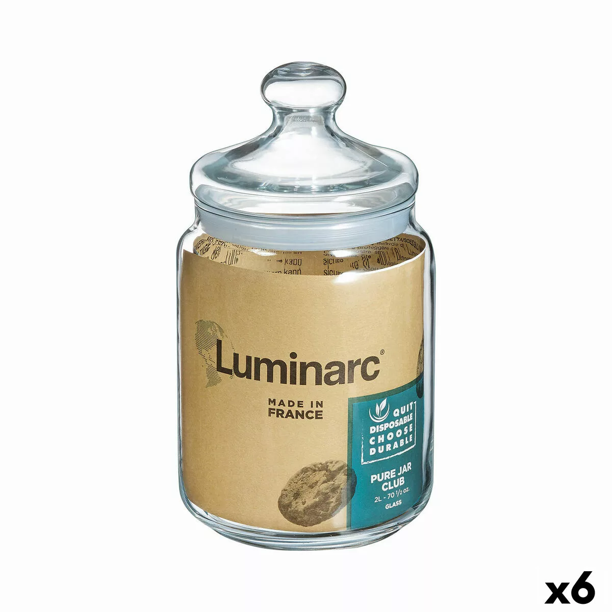 Topf Luminarc Club Durchsichtig Glas 2 L (6 Stück) günstig online kaufen