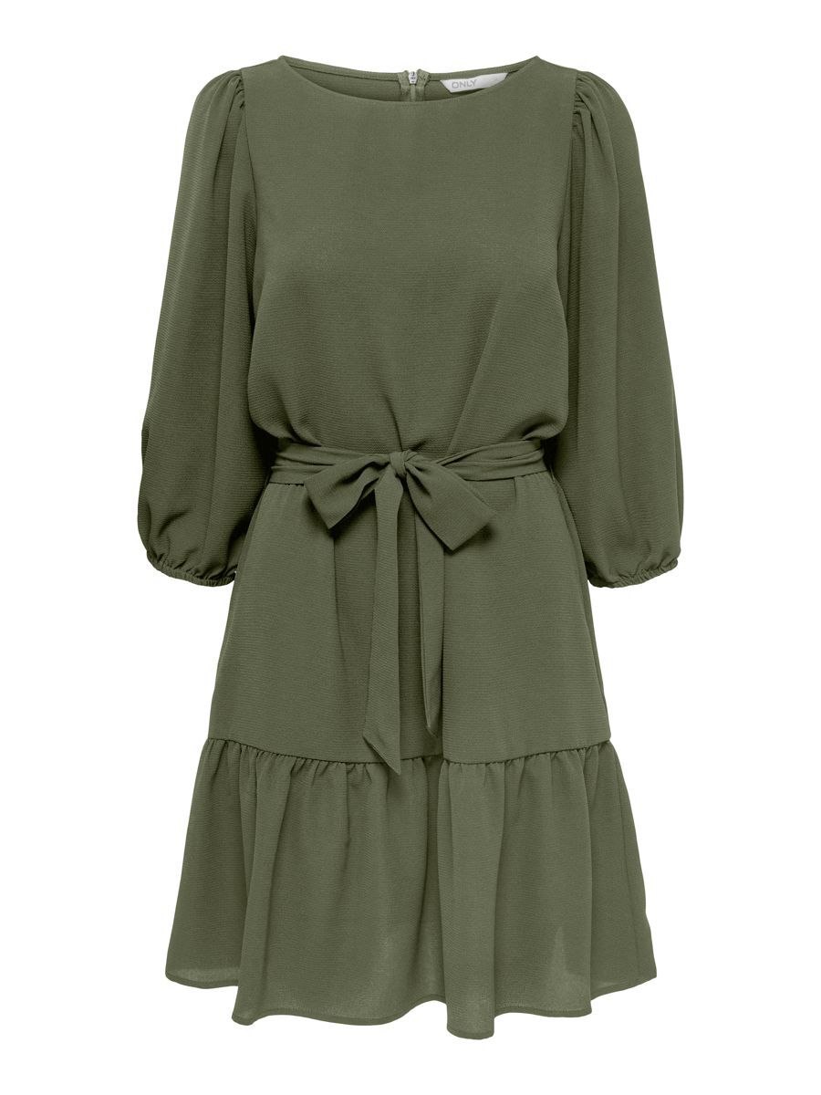 ONLY 3/4-puffärmel Kleid Damen Grün günstig online kaufen