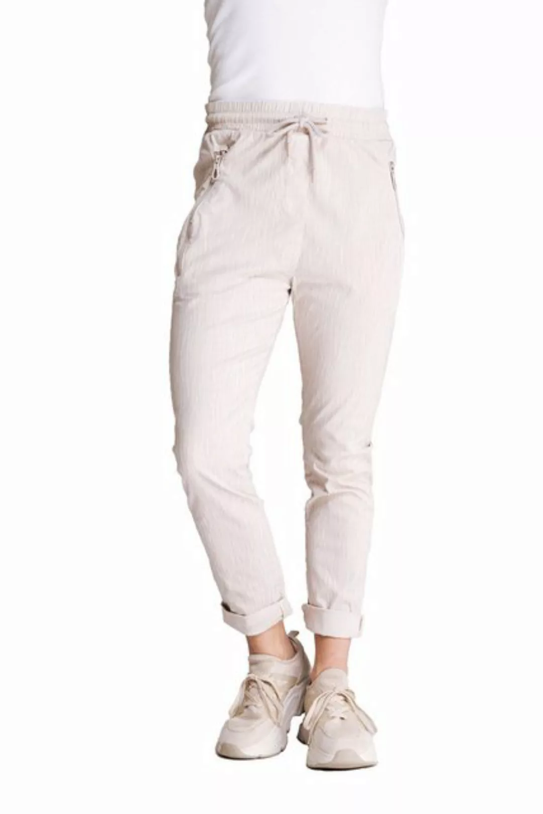 Zhrill Chinos Joggerpant FABIA Beige (0-tlg) angenehmer Tragekomfort günstig online kaufen