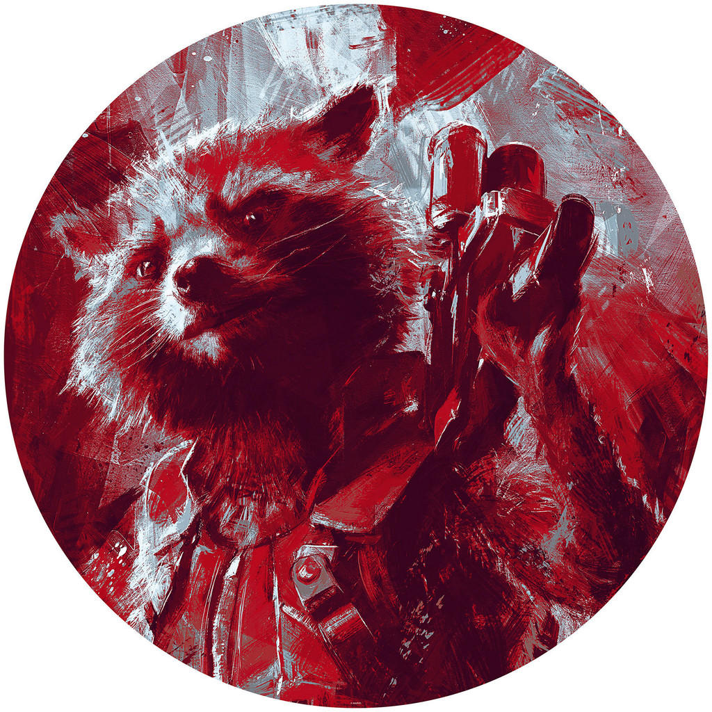 Komar Fototapete Avengers Painting Rocket Raccoon D: ca. 125 cm günstig online kaufen