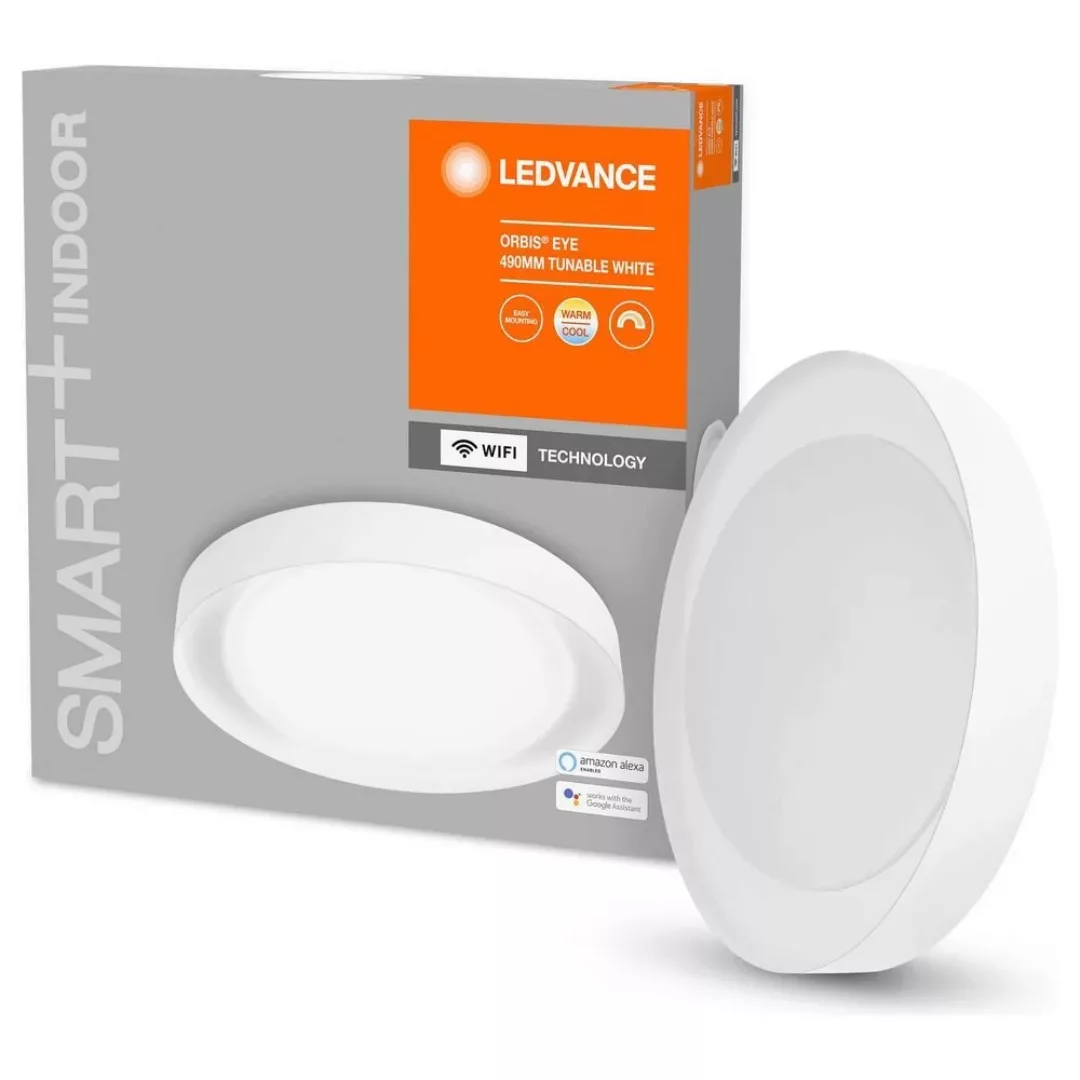 Ledvance Smart+ WiFi Deckenleuchte Orbis Eye Silber Ø 49 cm Tunable White günstig online kaufen