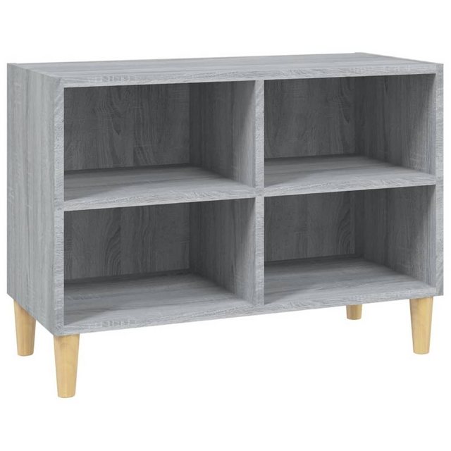 vidaXL TV-Schrank TV-Schrank mit Massivholz-Beinen Grau Sonoma 69,5x30x50 c günstig online kaufen