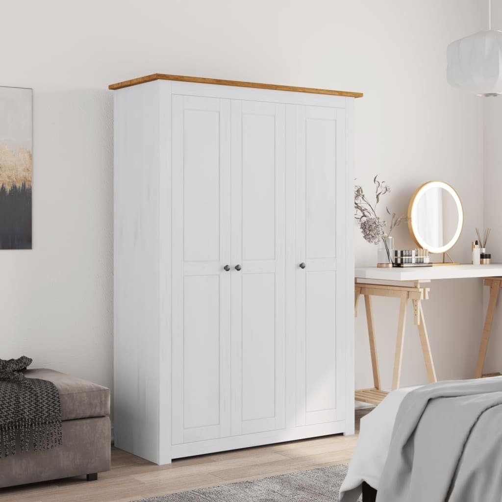 furnicato Kleiderschrank 3-Türig Weiß 118x50x171,5 cm günstig online kaufen
