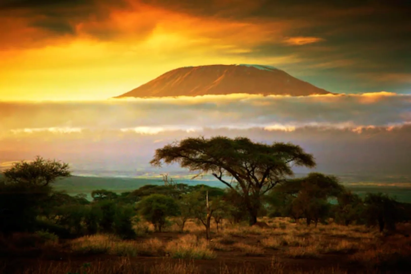 Papermoon Fototapete »Mount Kilimanjaro and Clouds« günstig online kaufen