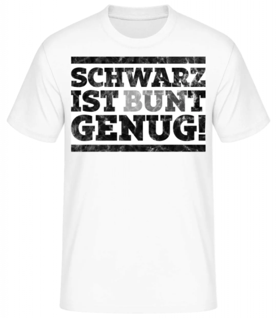 Schwarz Ist Bunt Genug · Männer Basic T-Shirt günstig online kaufen