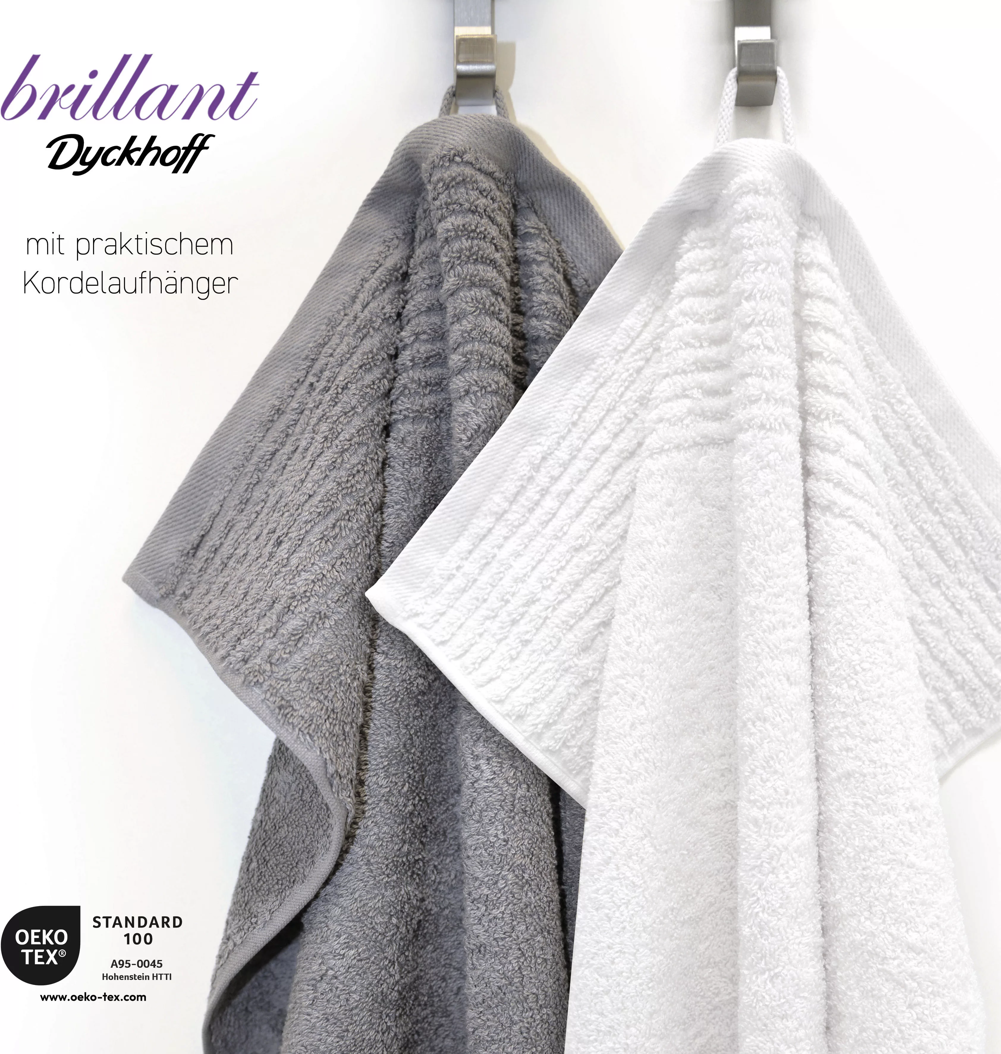 Dyckhoff Handtuch Set »Brillant«, (Set, 6 St., 4 Handtücher (50x100 cm)-2 B günstig online kaufen