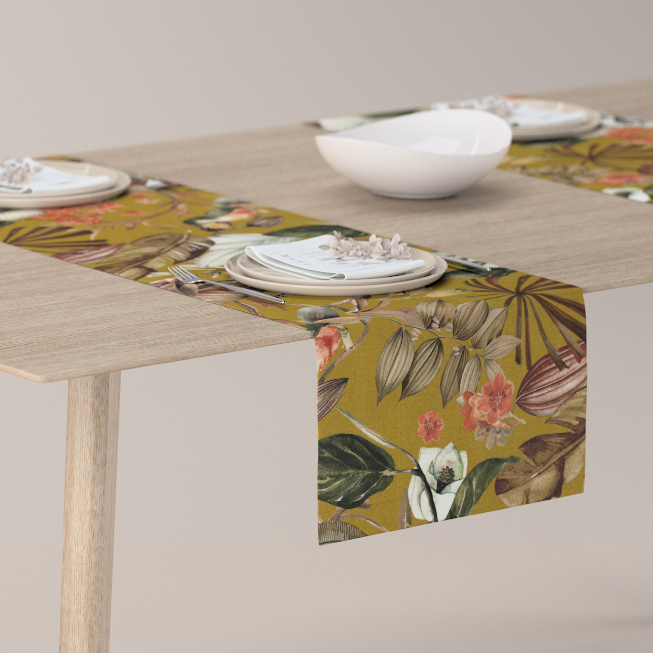 Tischläufer, senfgelb, 40 x 130 cm, Abigail (143-09) günstig online kaufen