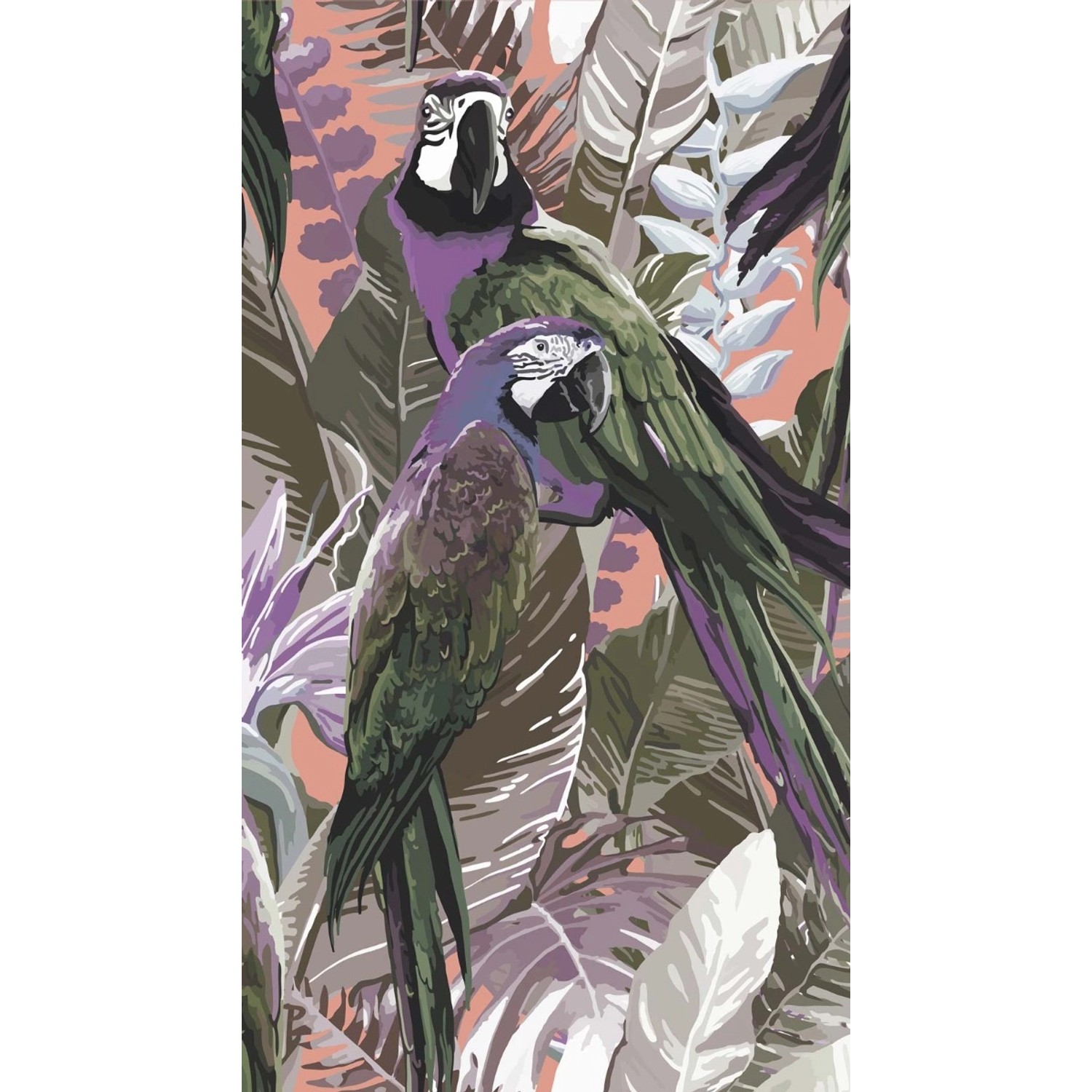 Bricoflor Dschungeltapete in Violett günstig online kaufen