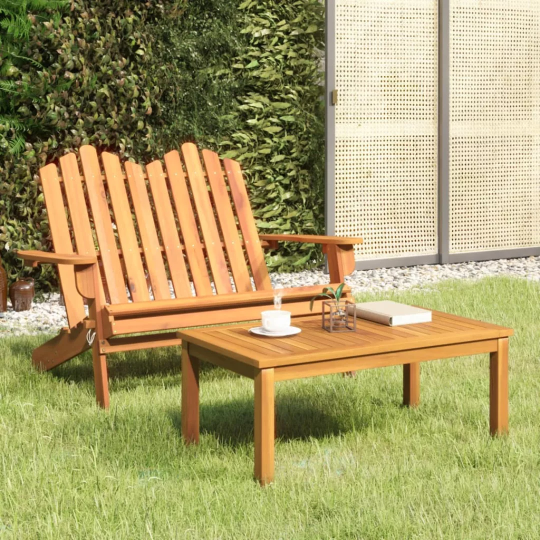 Vidaxl 2-tlg. Garten-lounge-set Adirondack Massivholz Akazie günstig online kaufen