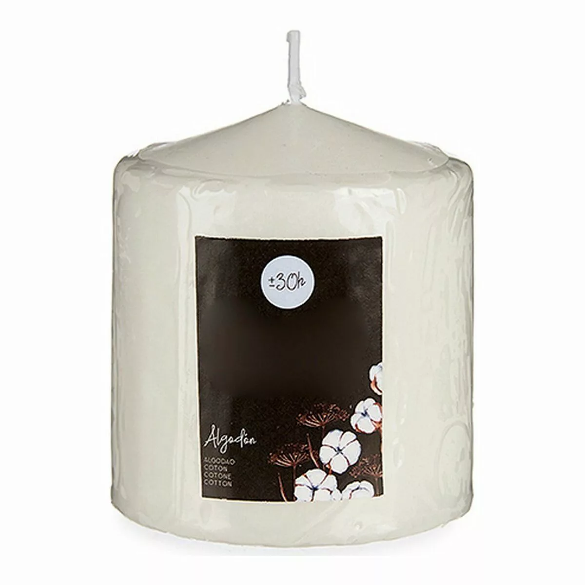 Kerze Baumwolle Weiß (7 X 8 X 7 Cm) günstig online kaufen