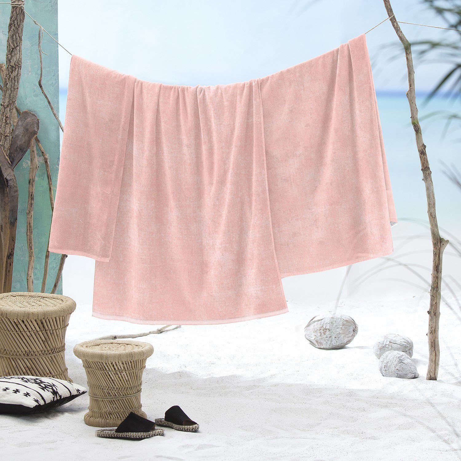 Cinderella Strandtuch Dune, Jacquard-Velours (1-St), 100x200, günstig online kaufen