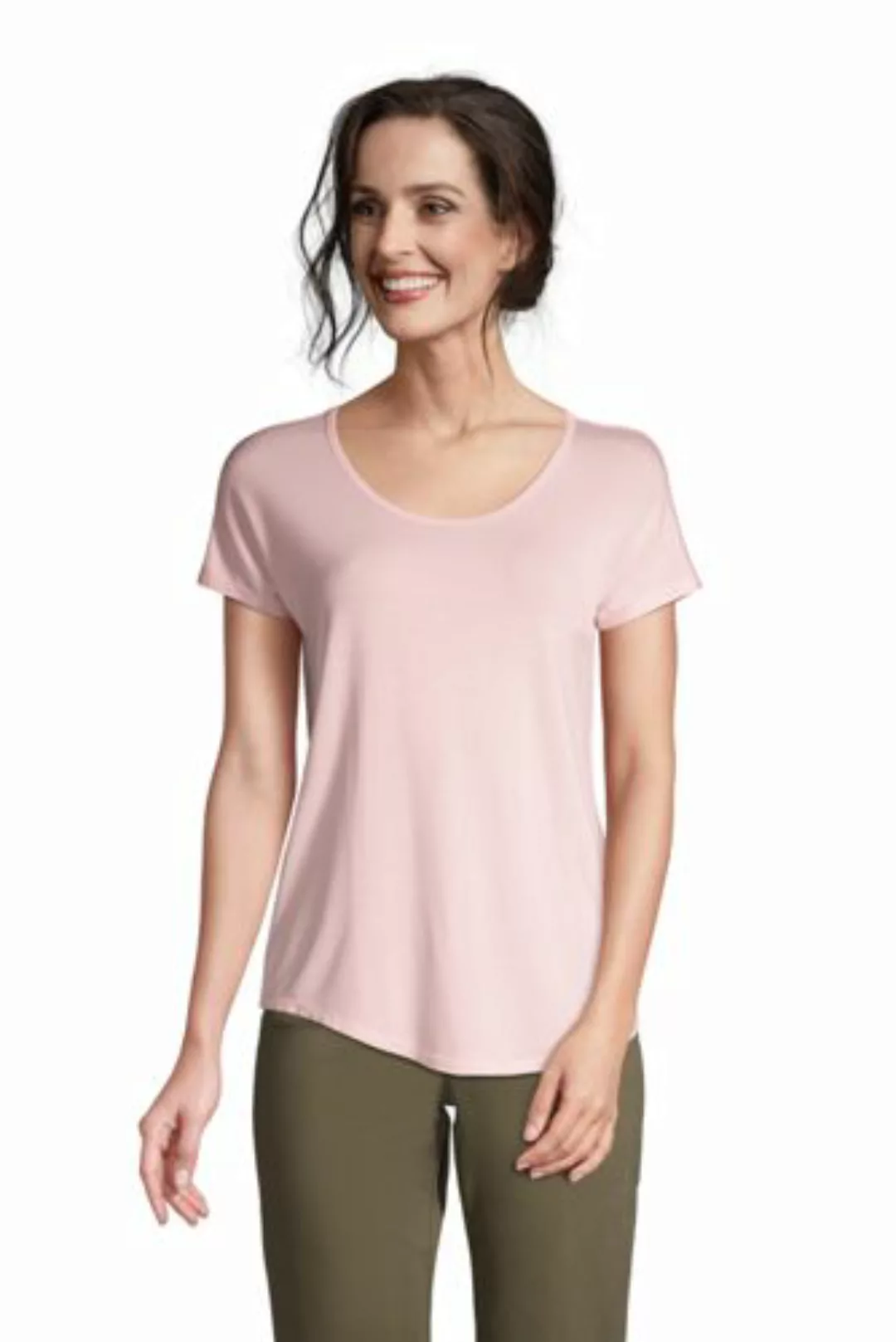 Shirt aus Bambusviskose, Ballett-Ausschnitt, Damen, Größe: 48-50 Normal, Pi günstig online kaufen