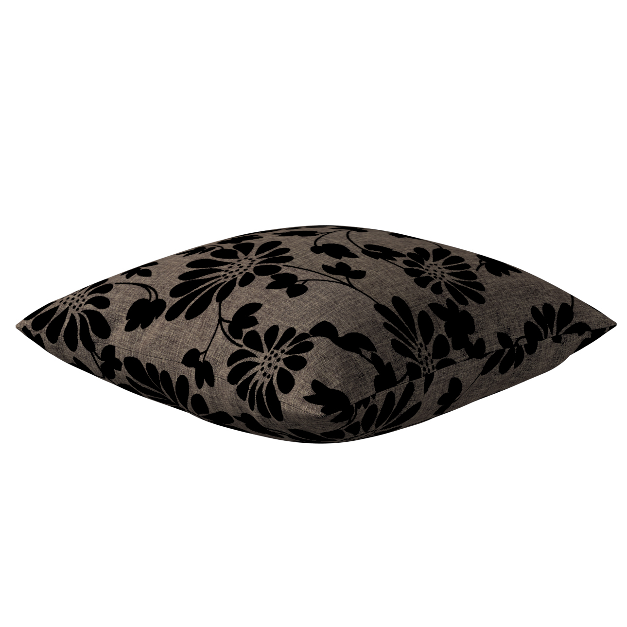 Kissenhülle Kinga, braun-schwarz, 43 x 43 cm, Living II (162-10) günstig online kaufen