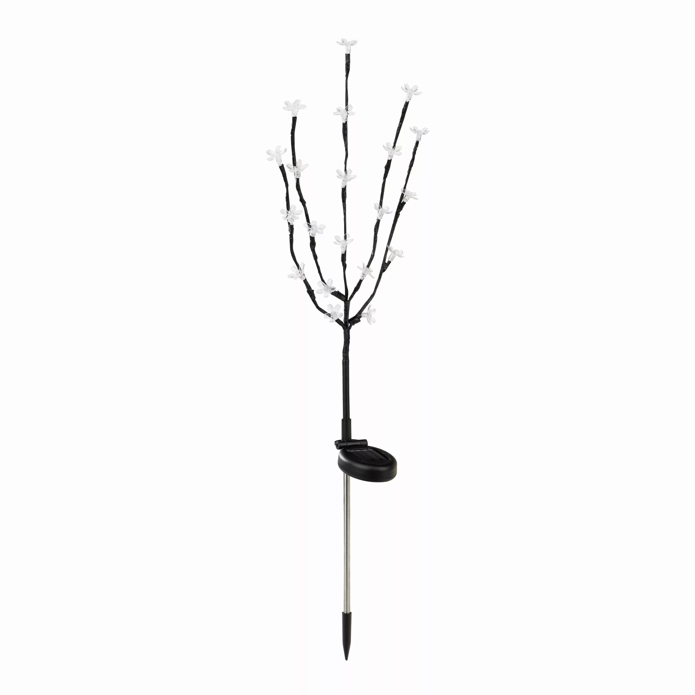 Spetebo Gartenstecker LED Solar Kirschblüten Stecker günstig online kaufen