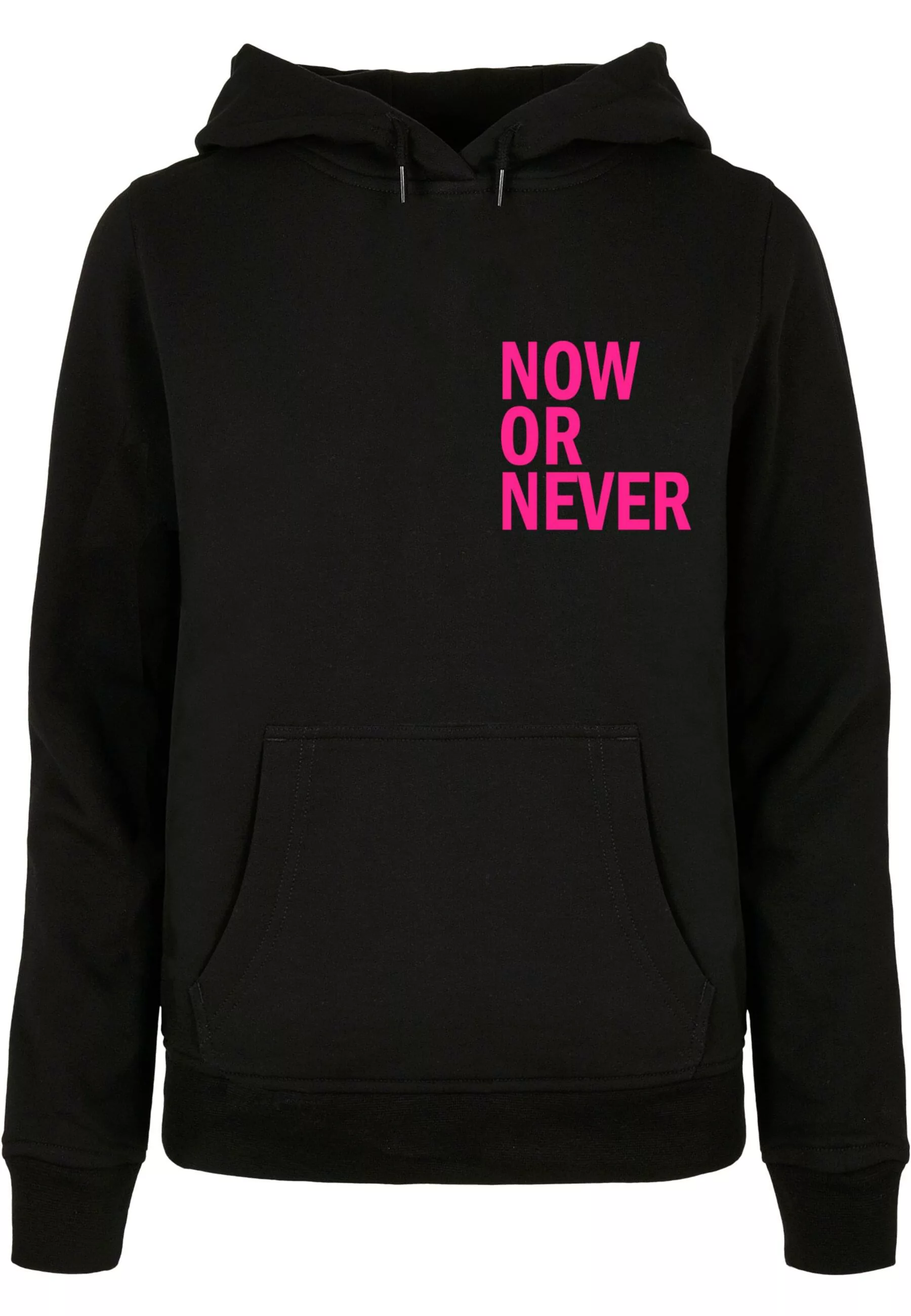 Merchcode Kapuzenpullover "Merchcode Damen Ladies Now Or Never Basic Hoody" günstig online kaufen