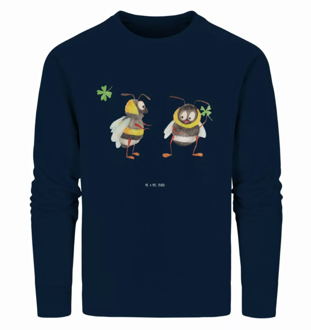 Mr. & Mrs. Panda Longpullover Größe L Hummeln mit Kleeblatt - French Navy - günstig online kaufen