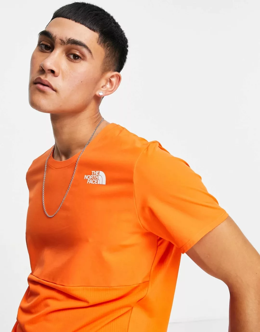 The North Face – True Run – T-Shirt in Orange günstig online kaufen