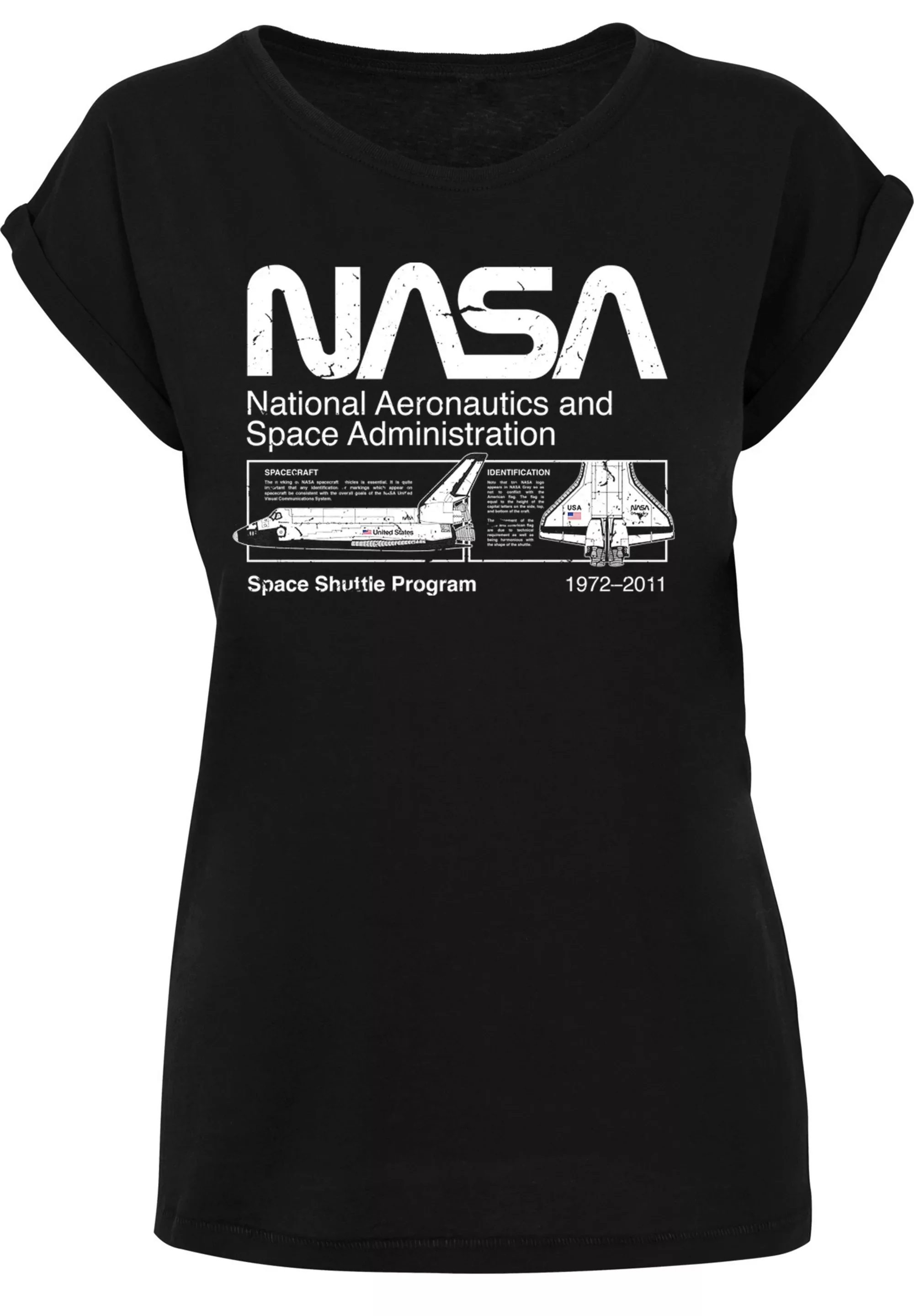 F4NT4STIC T-Shirt "NASA Classic Space Shuttle Black", Damen,Premium Merch,R günstig online kaufen