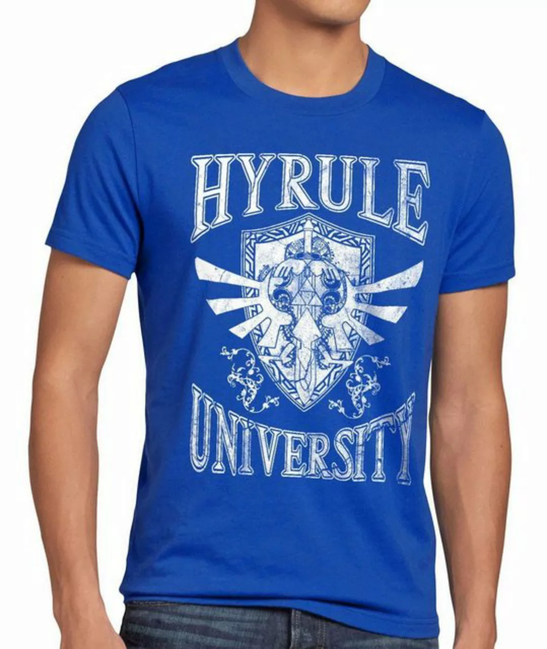 style3 Print-Shirt Herren T-Shirt Hyrule University link zelda wii past oca günstig online kaufen