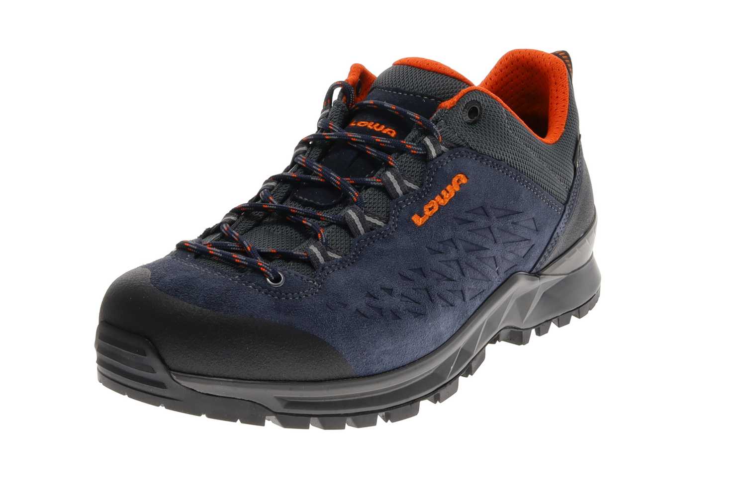 Lowa EXPLORER II GTX LO Navy Orange Trekkingstiefel günstig online kaufen