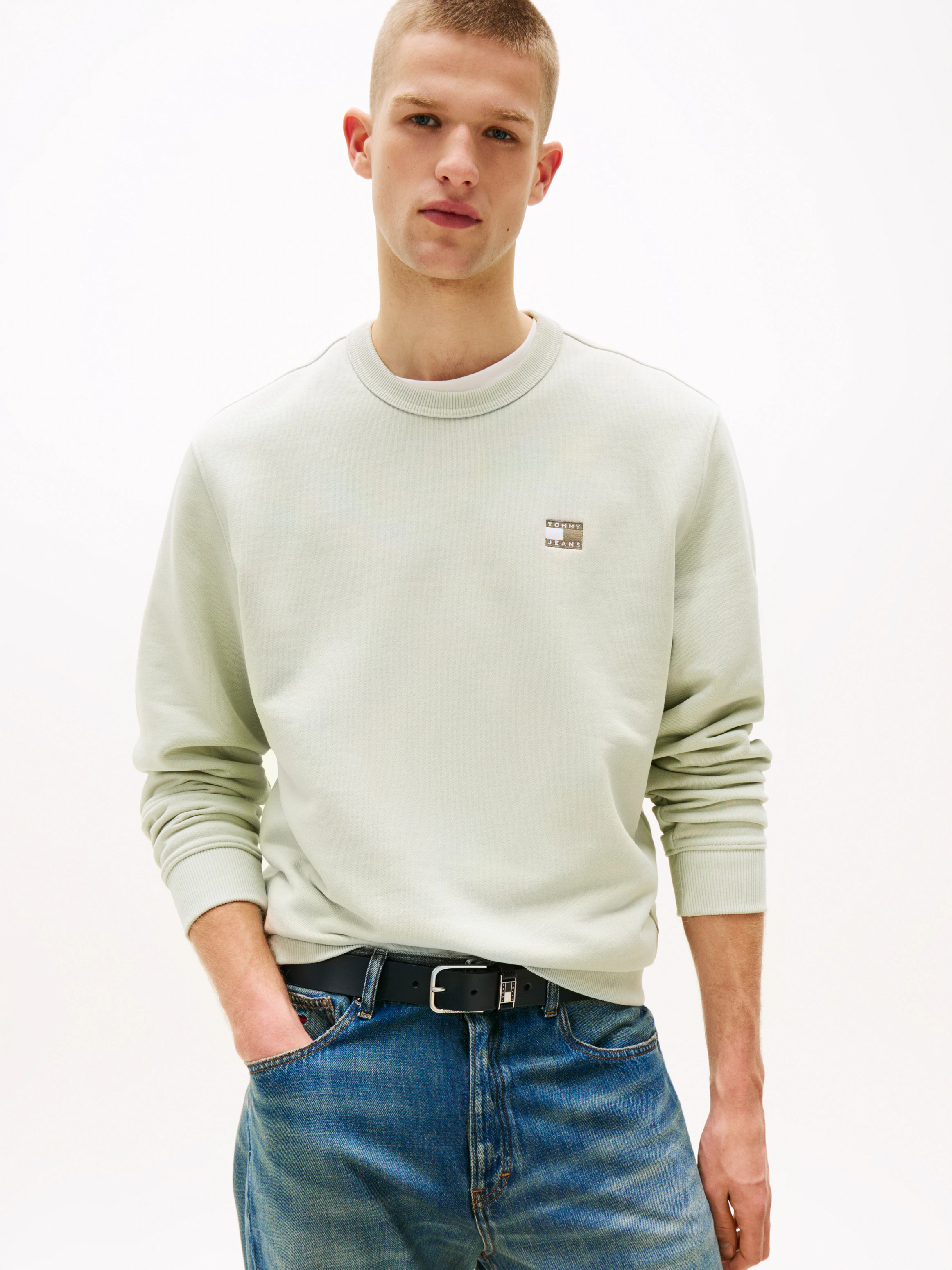 Tommy Jeans Sweatshirt "TJM REG BADGE CREW EXT", Mit Rundhalsausschnitt günstig online kaufen