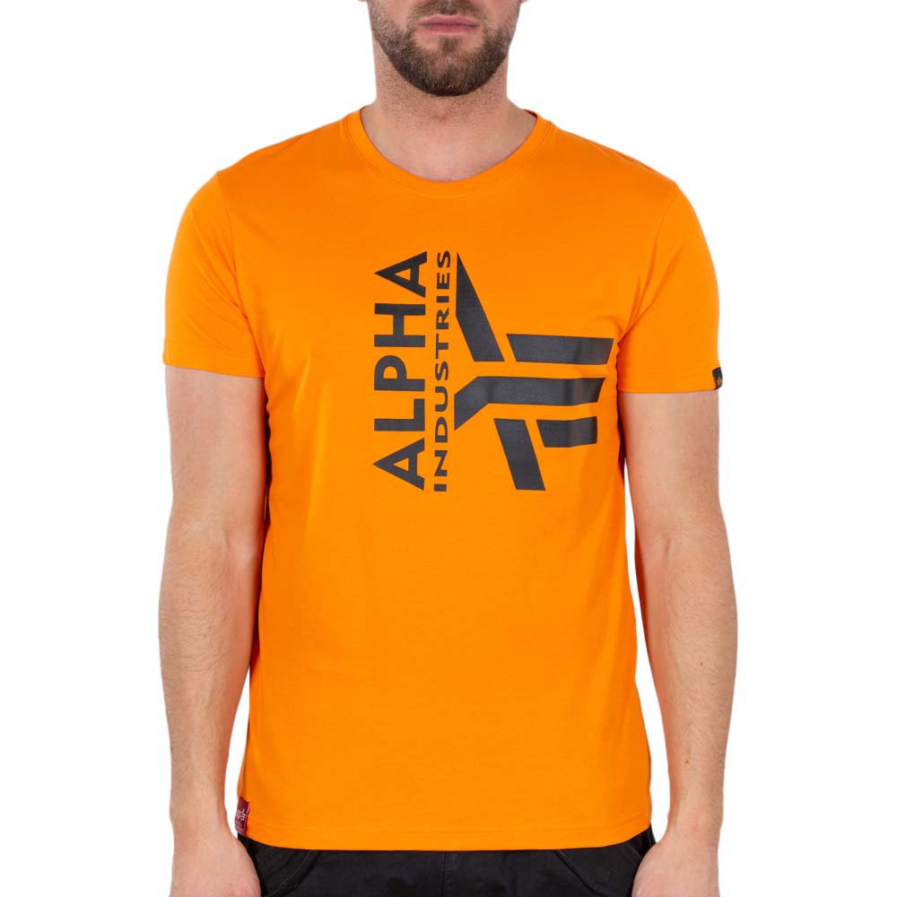 Alpha Industries Half Logo Foam T-shirt XS Alpha Orange günstig online kaufen