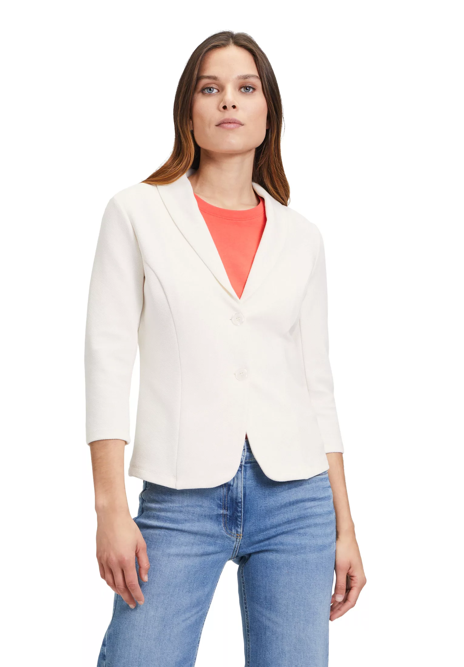 Betty Barclay Jackenblazer "Betty Barclay Jerseyjacke mit Knöpfen", Kragen günstig online kaufen