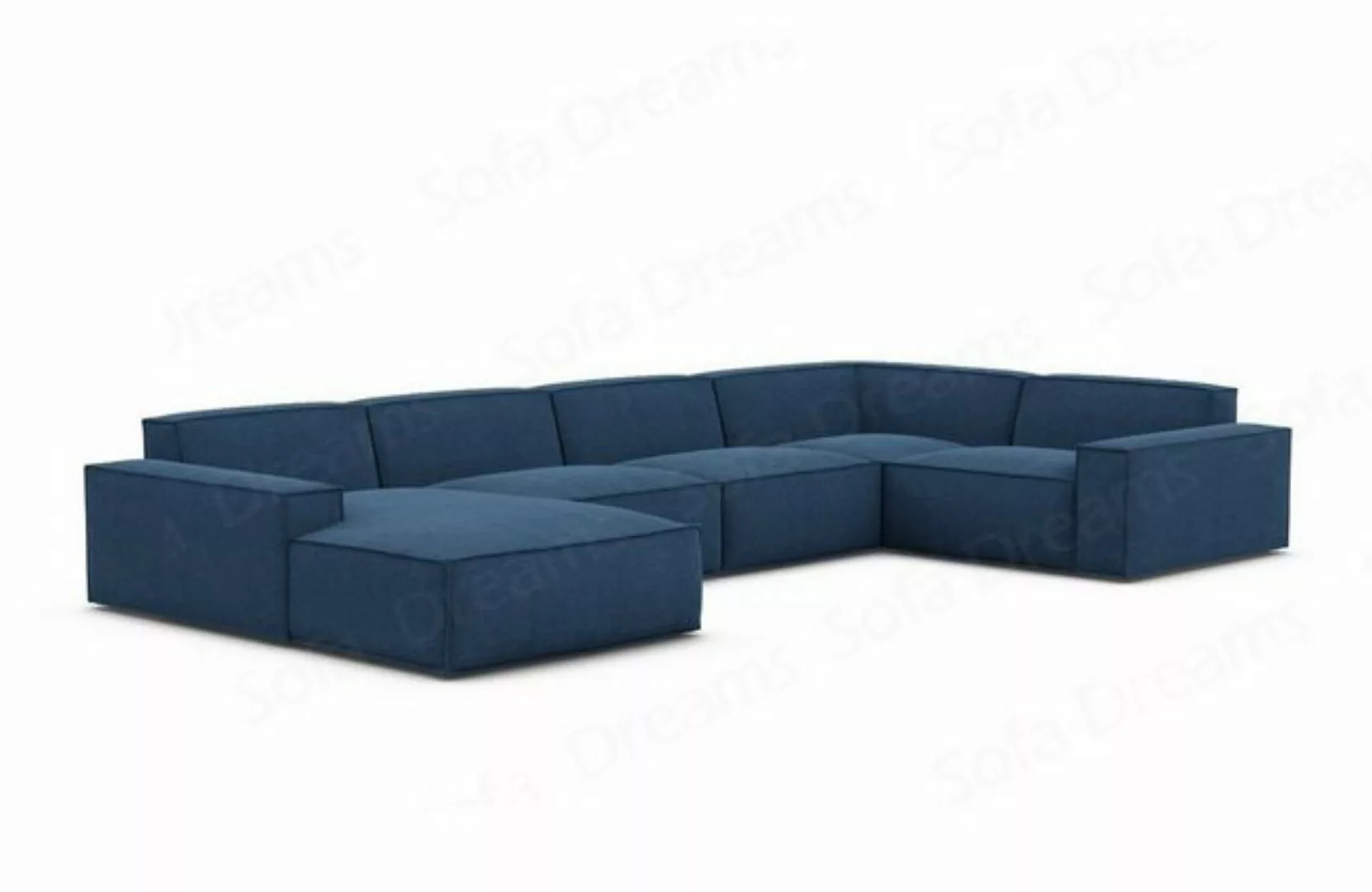 Sofa Dreams Wohnlandschaft Sofa Strukturstoff Polstersofa Formenta U Form S günstig online kaufen