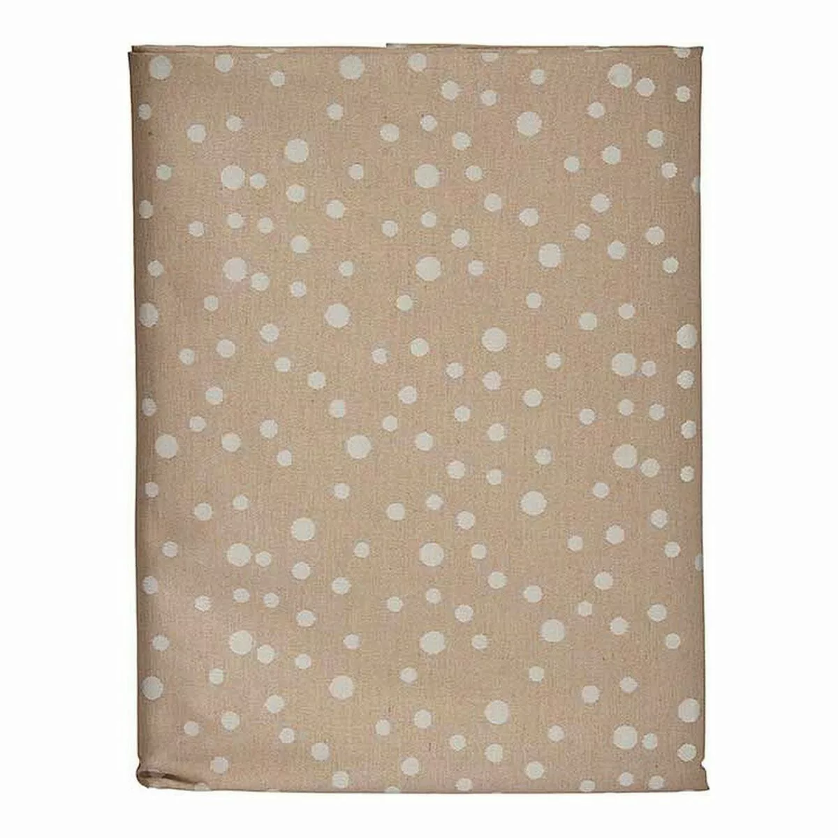 Tischdecke Jacquard Punkte Beige (140 X 180 Cm) günstig online kaufen