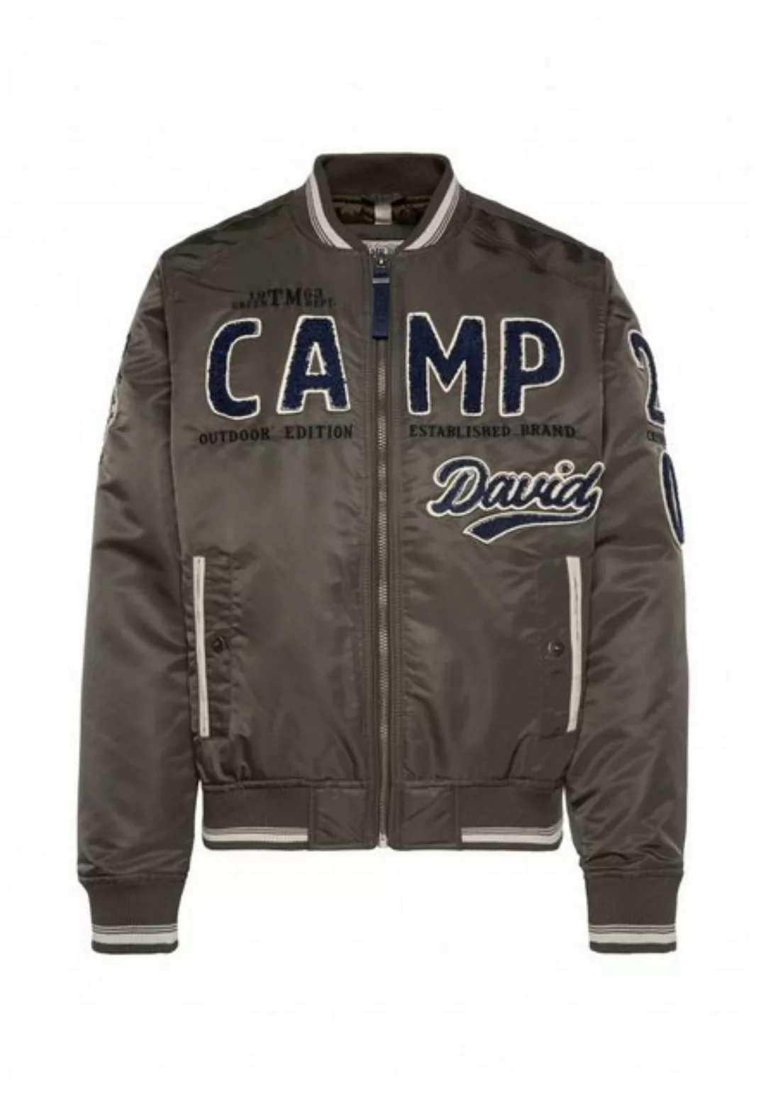 CAMP DAVID Blouson mit großem Frottee-Logo günstig online kaufen