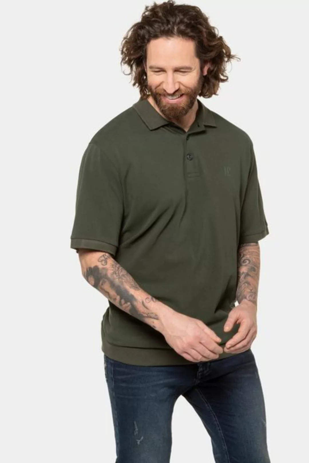 JP1880 Poloshirt Poloshirt Basic Bauchfit Halbarm Piqué günstig online kaufen