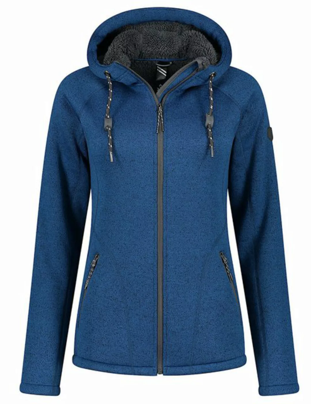 Kjelvik Strickfleecejacke Layla Fleece Jacke mit Kapuze Kuschelig Warm, lei günstig online kaufen